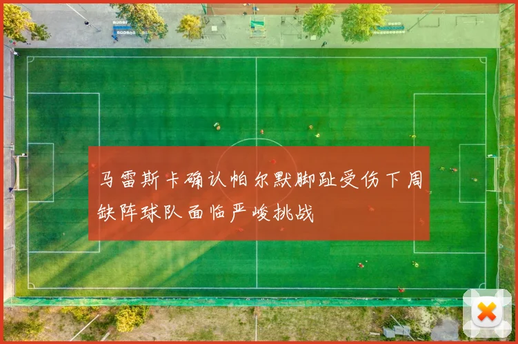 马雷斯卡确认帕尔默脚趾受伤下周缺阵球队面临严峻挑战